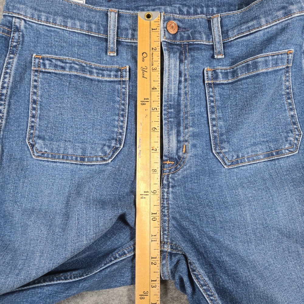 Gap Womens Blue 70s Flare High Rise Retro Denim Jeans 12R/31 - Picture 9 of 10